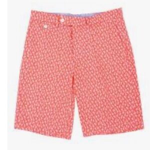 Polo Golf Ralph Lauren Men’s Giraffe Print Stretch Cotton Short 38 Coral Orange